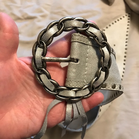 Guess Silver Belt - Genuine Leather, size Large - Picture 7 of 7